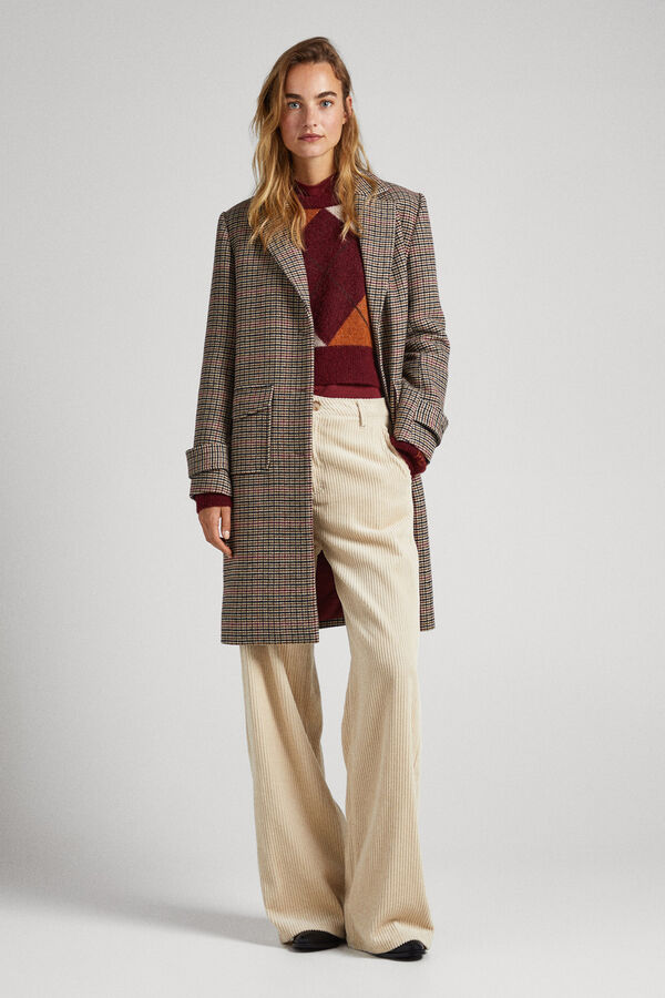 Springfield Houndstooth wool coat  color