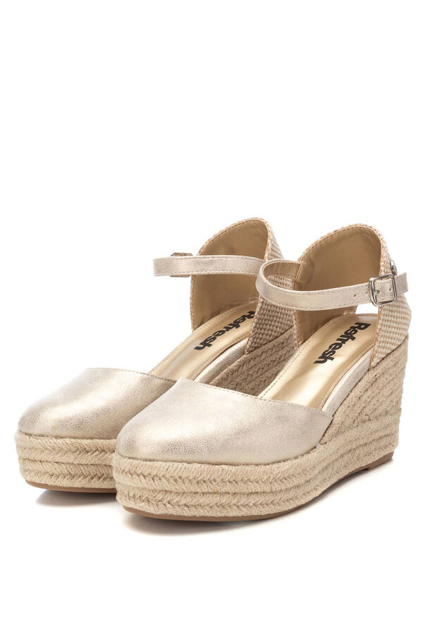 Refresh Alpargatas metalizadas cu&ntilde;a amarillo