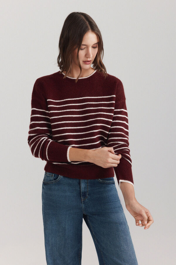 Springfield Round neck jumper red
