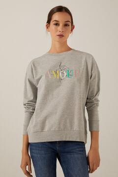 Springfield Sweatshirt „Amour“ grau