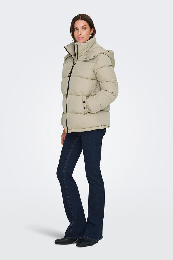 JDY Coat puffer grey