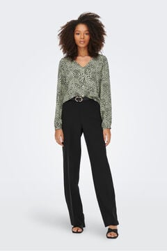 Springfield Long-sleeved blouse with buttons vert