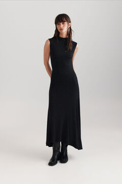 Springfield Sleeveless midi dress with beads