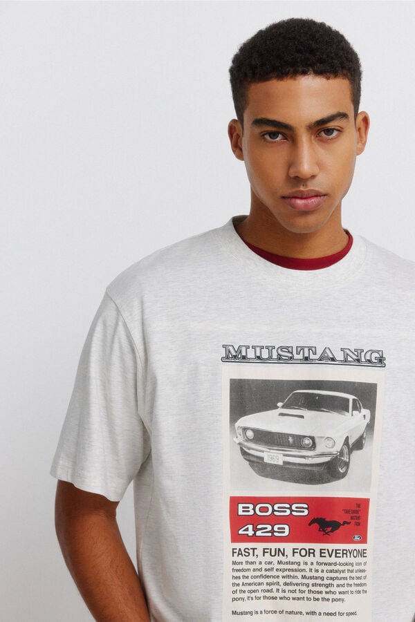 Springfield T-shirt Mustang Boss 429 grey