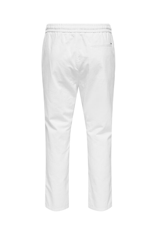 Only & Sons Linen trousers white