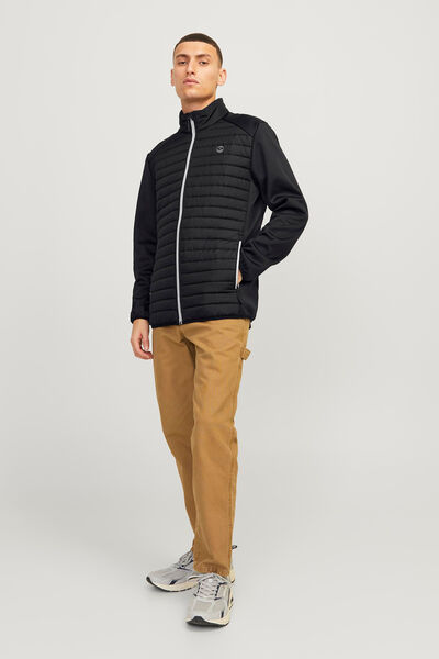 Springfield Quilted high-neck jacket black