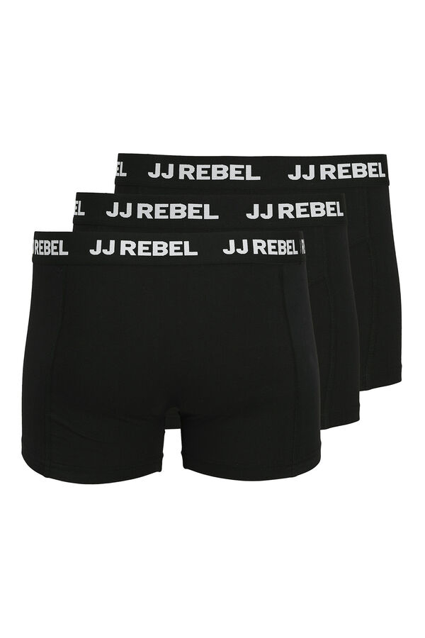 JJ REBEL Pack 3 boxer negro