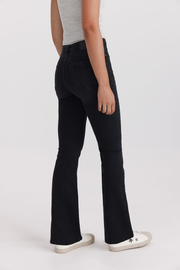 Springfield Bootcut high-rise jeans black