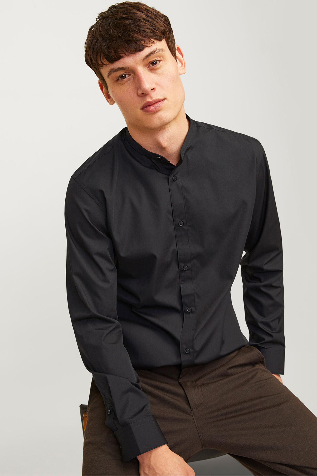 Jack & Jones Camisa casual popel&iacute;n