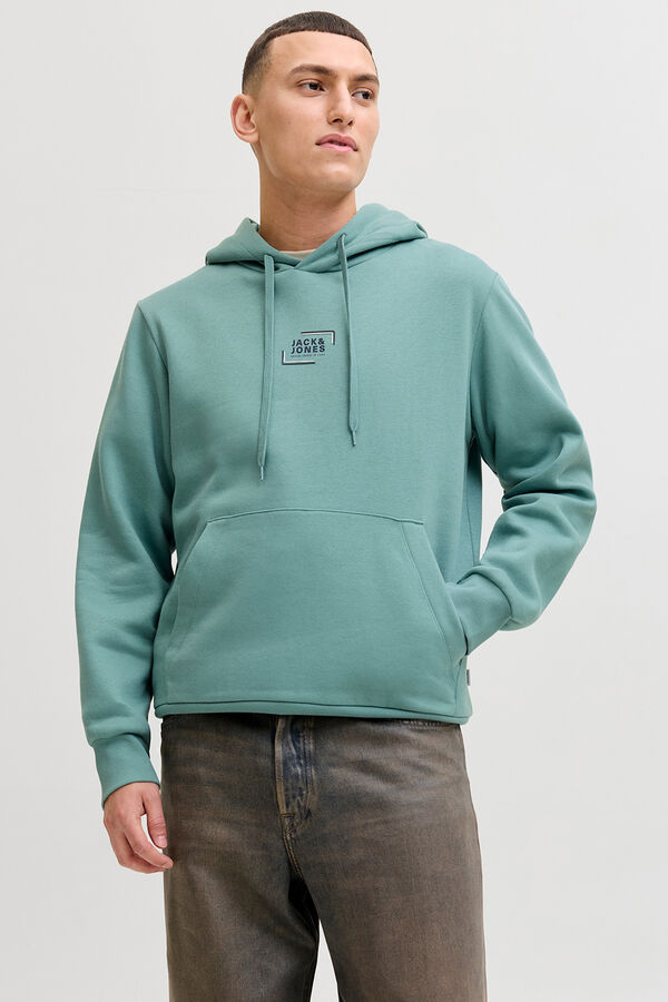 Jack & Jones Sudadera con capucha regular fit turquesa