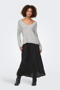 Only Falda larga glitter