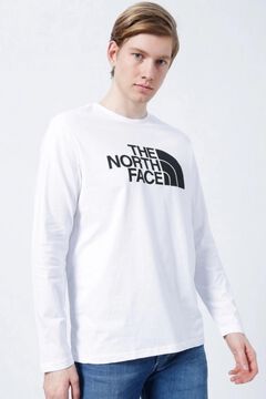 Springfield Camiseta manga larga con logo The North Face blanco