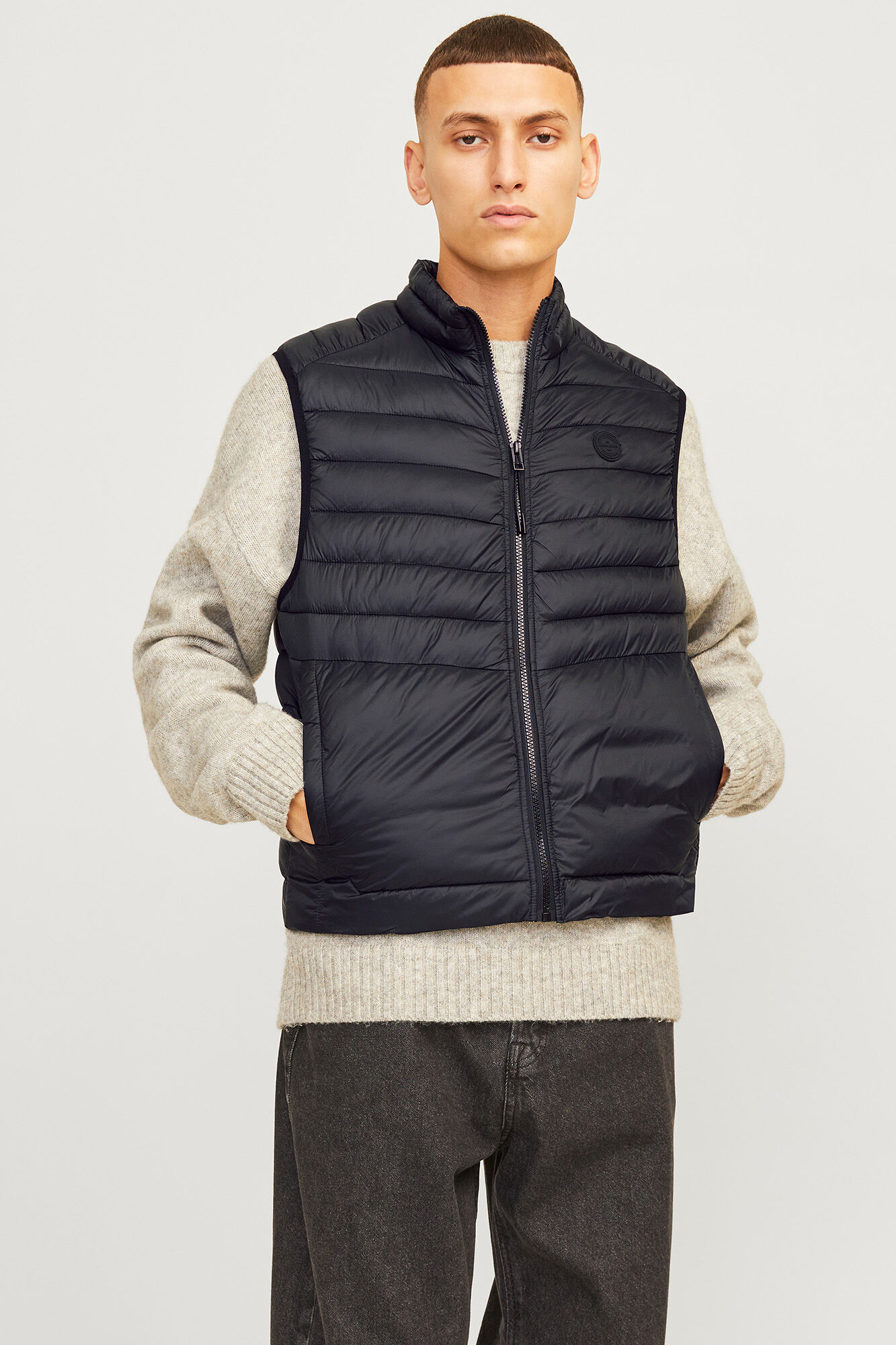 Jack & Jones Weste mit gepolstertem Ausschnitt