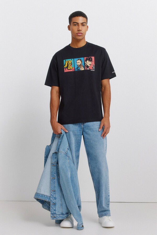 Springfield T-shirt TvBoy G&eacute;nies de l'Art noir