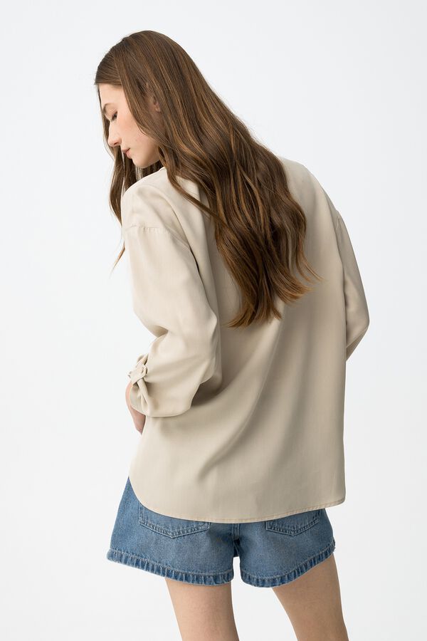 Tiffosi Long-sleeved blouse nude
