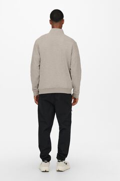 Only & Sons Sweatshirt regular com fecho-&eacute;clair