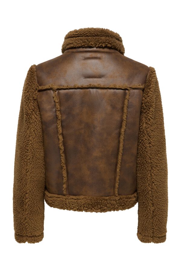Only Teddy short coat nude
