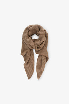 Springfield Long textured scarf brown