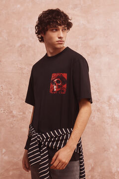Springfield Camiseta Skull Mex Guitar negro
