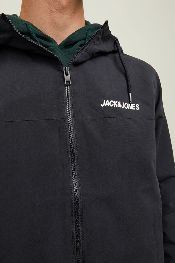 Jack & Jones Hooded bomber jacket black