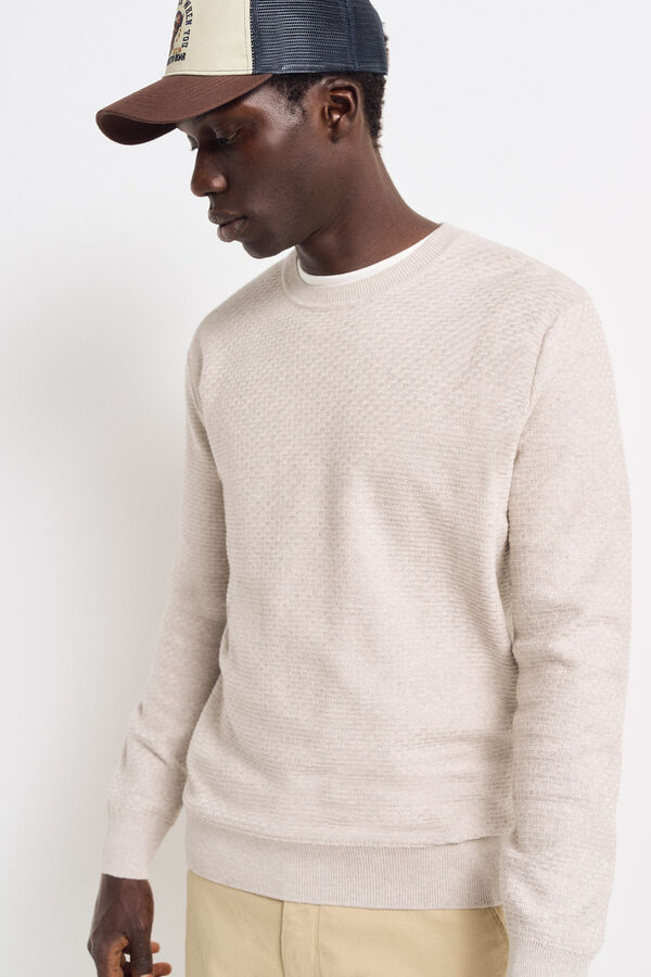 Springfield Textured jumper brown