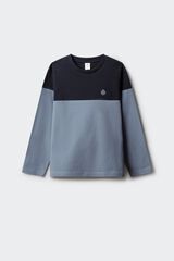 Springfield Kids Camiseta manga larga b&aacute;sica ni&ntilde;o azul