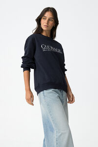 Tiffosi Sweatshirt com estampa de mensagem metálica