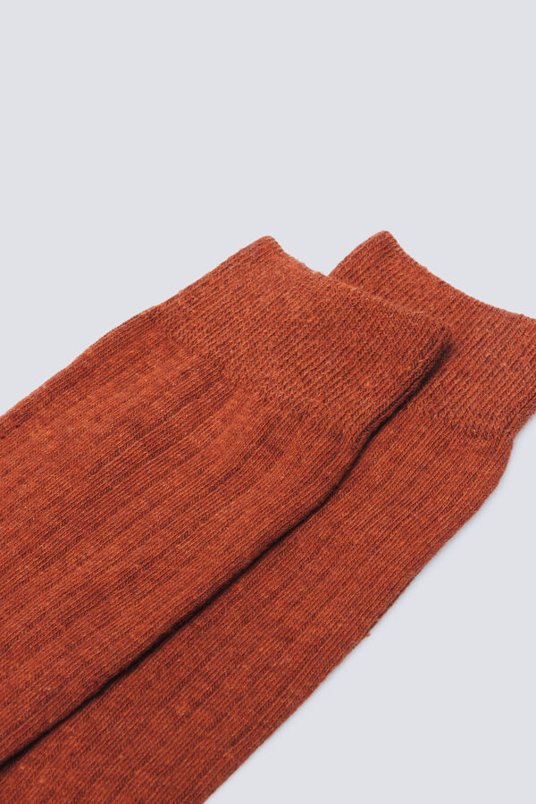 Springfield Basic ribbed sock red