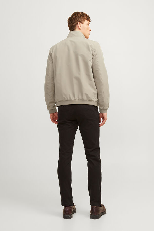 Jack & Jones bomber jacket with high neck blue
