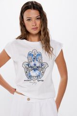 Springfield Hand of Fatima graphic T-shirt white