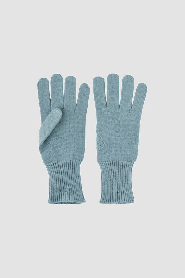 Springfield Jersey-knit gloves gray