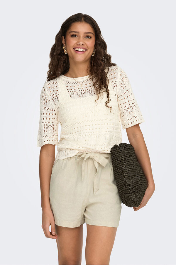 JDY Short sleeve sleeved jersey white