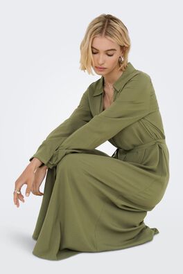 Vestido largo camisero
