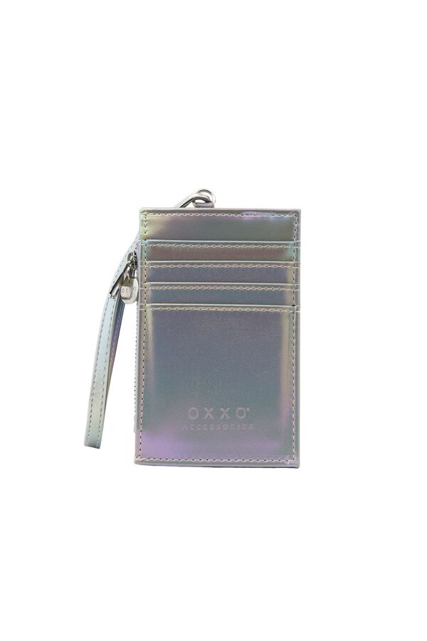Oxxo Metallic purse with hook blue