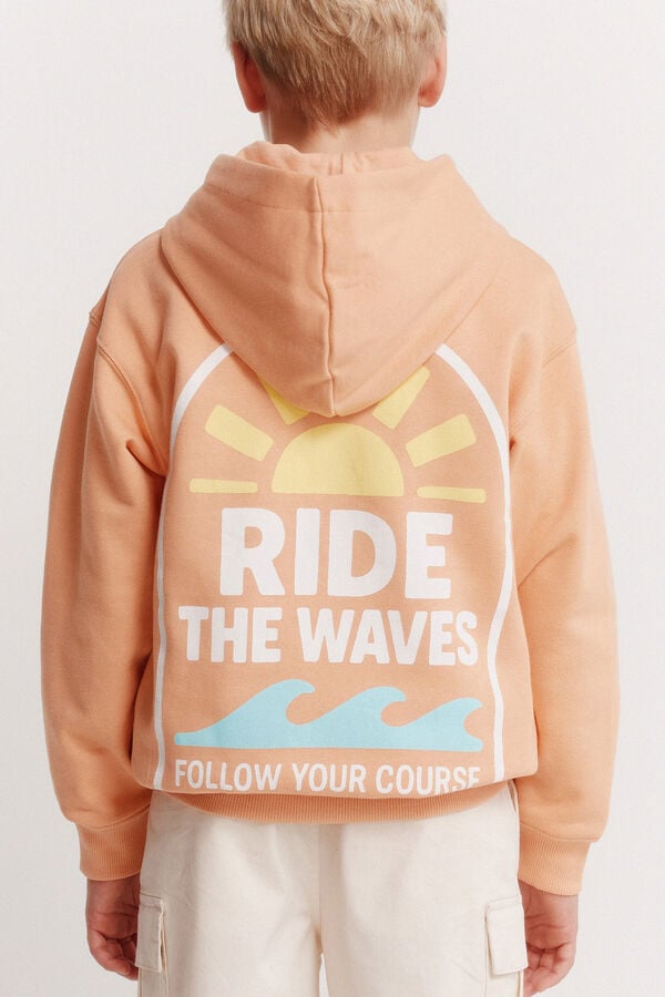 Springfield Kids Sudadera ride waves ni&ntilde;o naranja