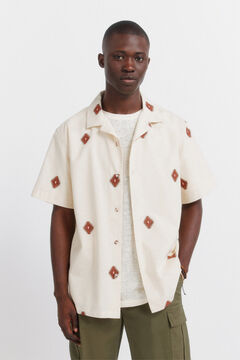 Springfield Camisa de manga curta bordada