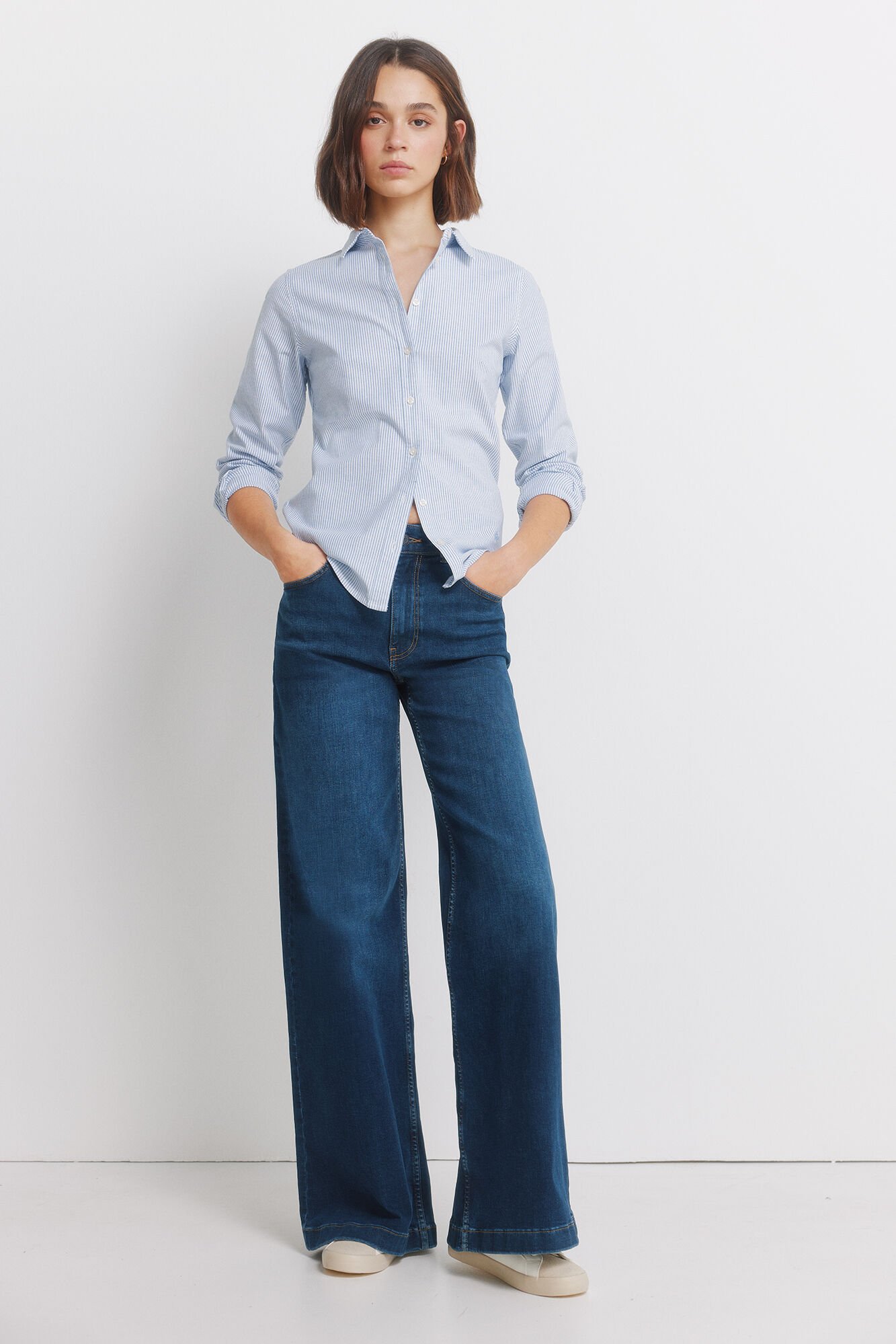 Springfield Camisa de algod&atilde;o Oxford