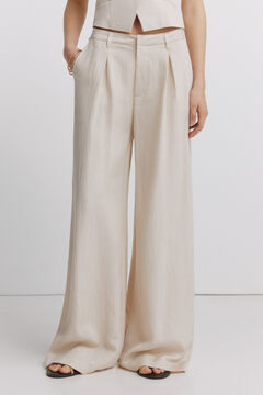 Springfield Pleated wide-leg trousers
