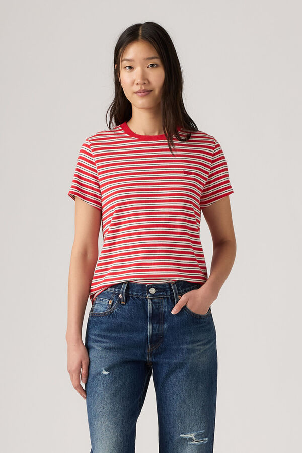 Levi's Short sleeve T-shirt logo brown