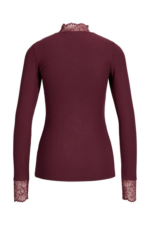 JJ REBEL Top slim em viscose rosa
