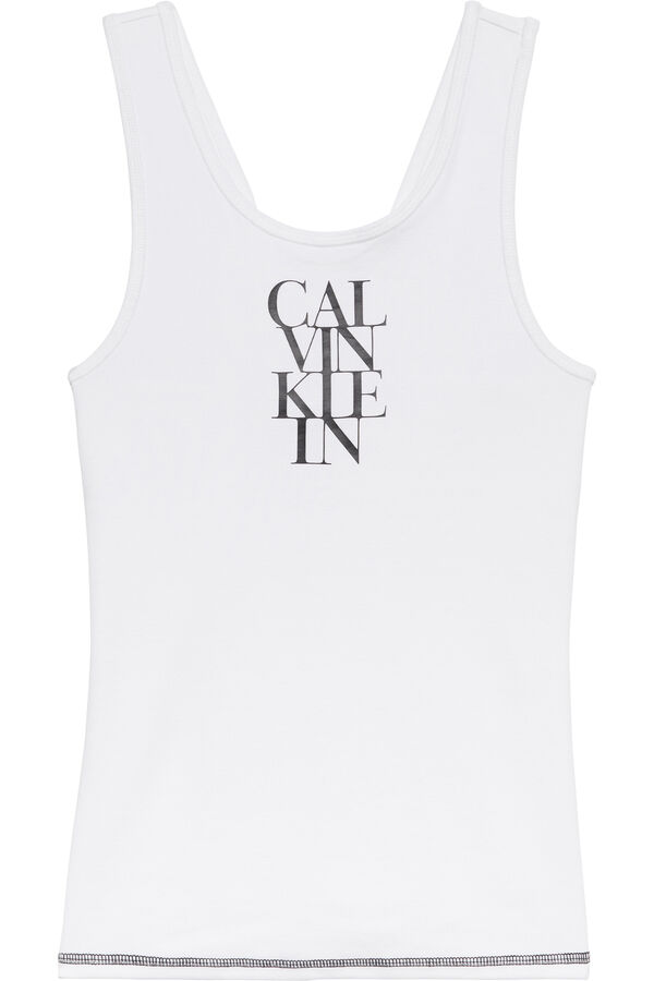 Calvin Klein Calvin Klein logo tank top.  white