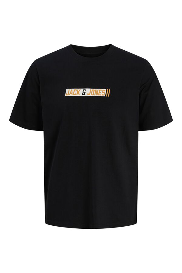 Jack & Jones PLUS Logo short sleeve T-shirt black