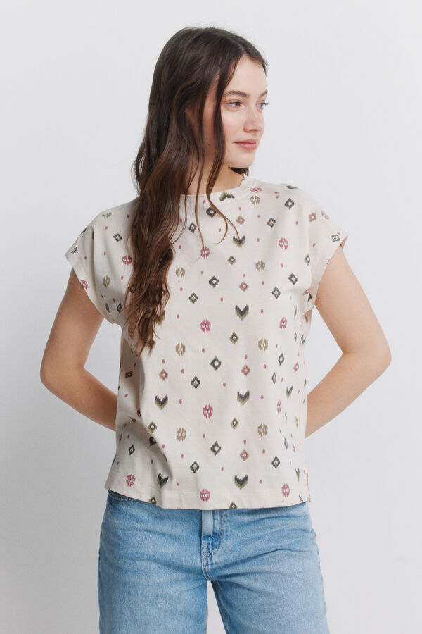 Springfield Straight high-rise jeans grey