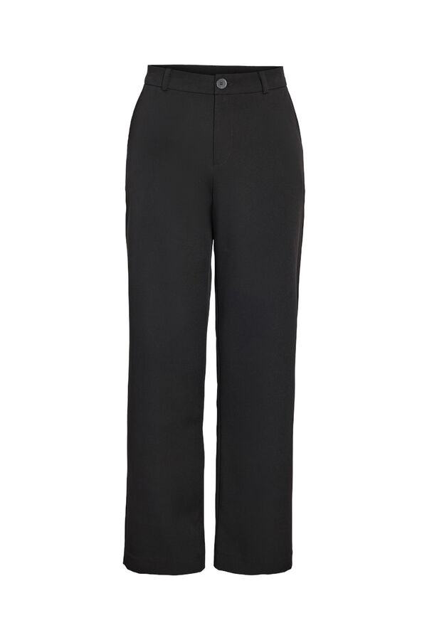 Noisy May Straight tailoring trousers Crna