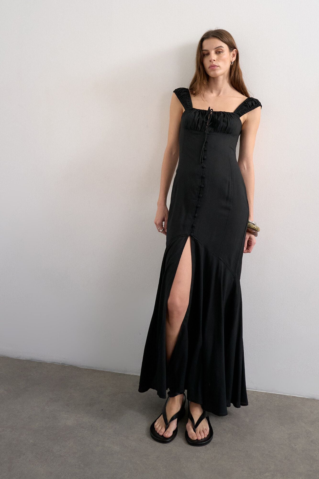 Topshop Vestido largo tirantes