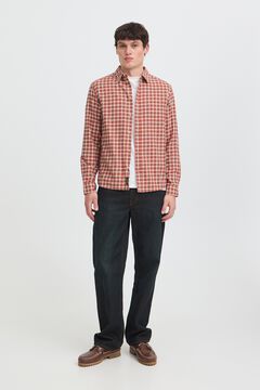 Blend Camisa em algod&atilde;o de manga comprida