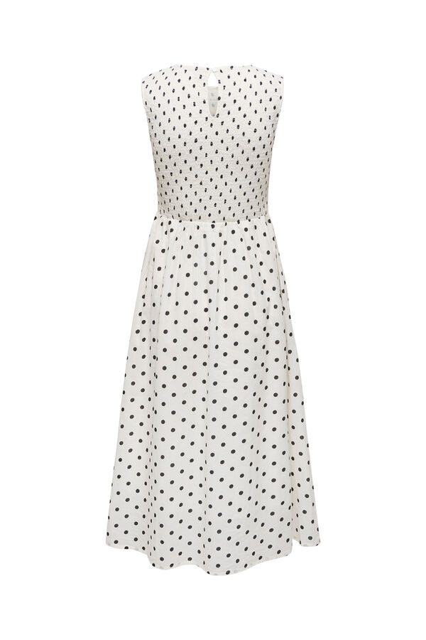 JDY Flared midi dress white