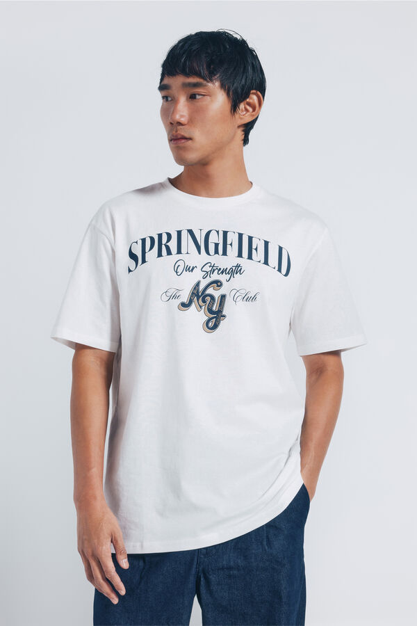 Springfield Springfield NY logo T-shirt beige