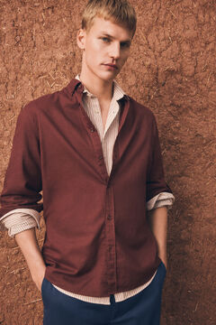 Springfield Linen overshirt with pocket