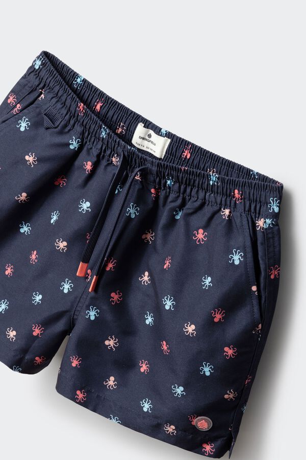 Springfield Kids Kids octopus swimwear blue